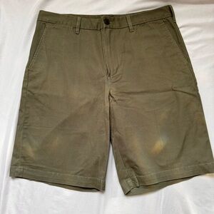 Land’s End Men’s Chino Shorts - Green Kakhi 34” Traditional Fit